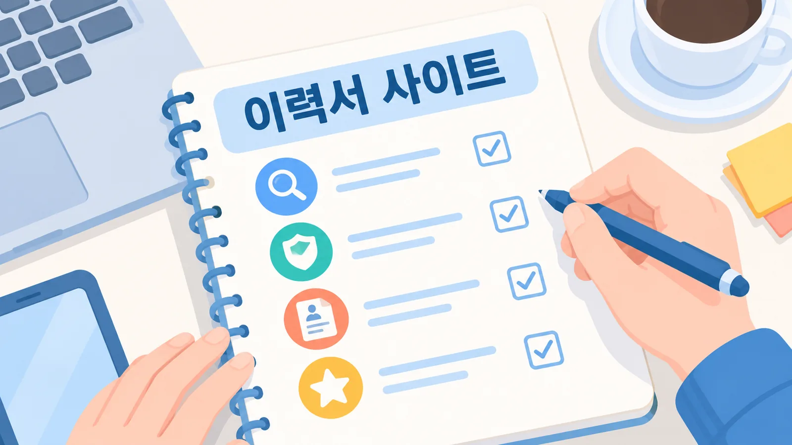 수기 이력서 작성과 온라인 이력서 작성 사이트 비교