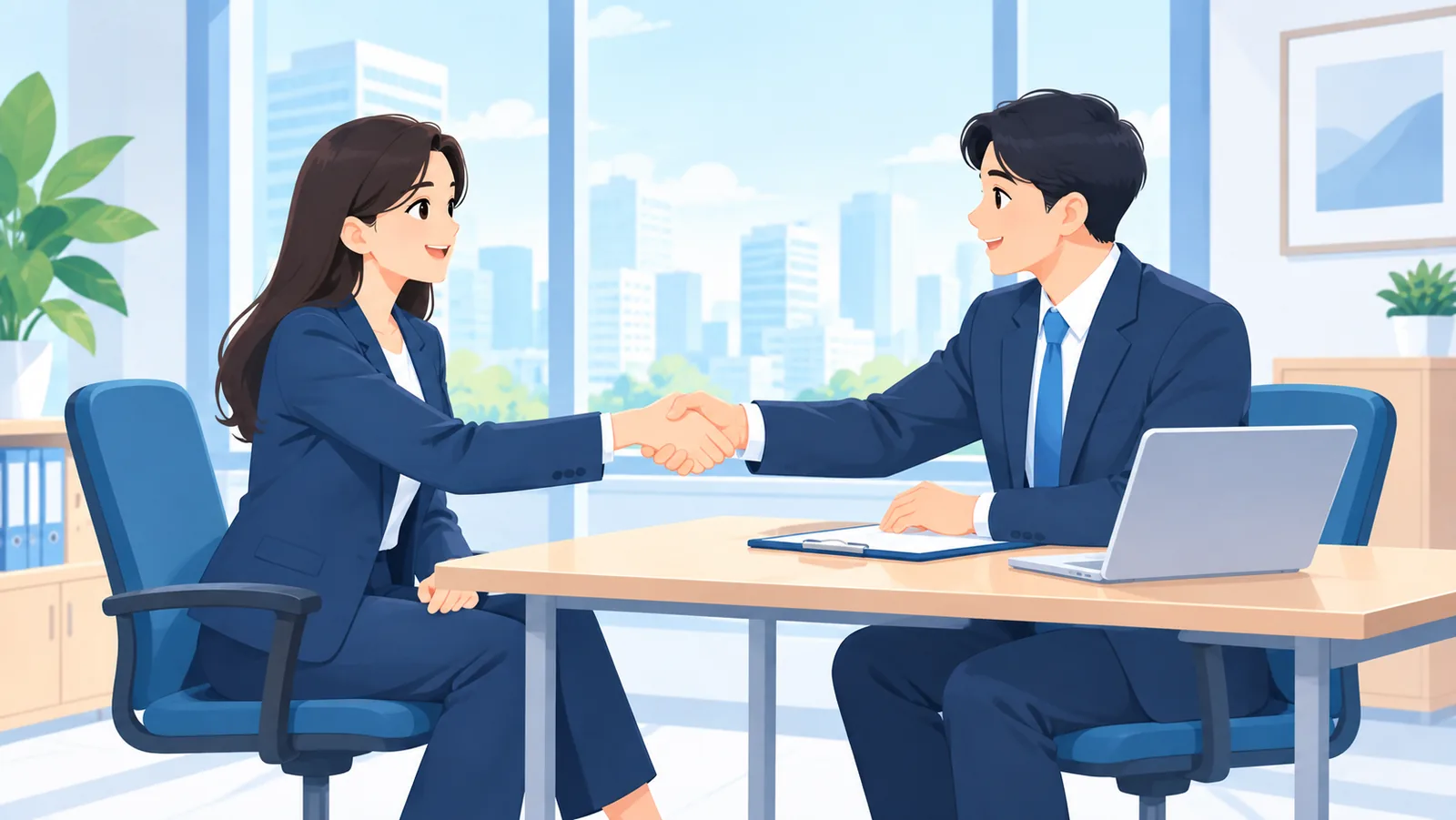 Bahasa badan positif semasa sesi temu duga