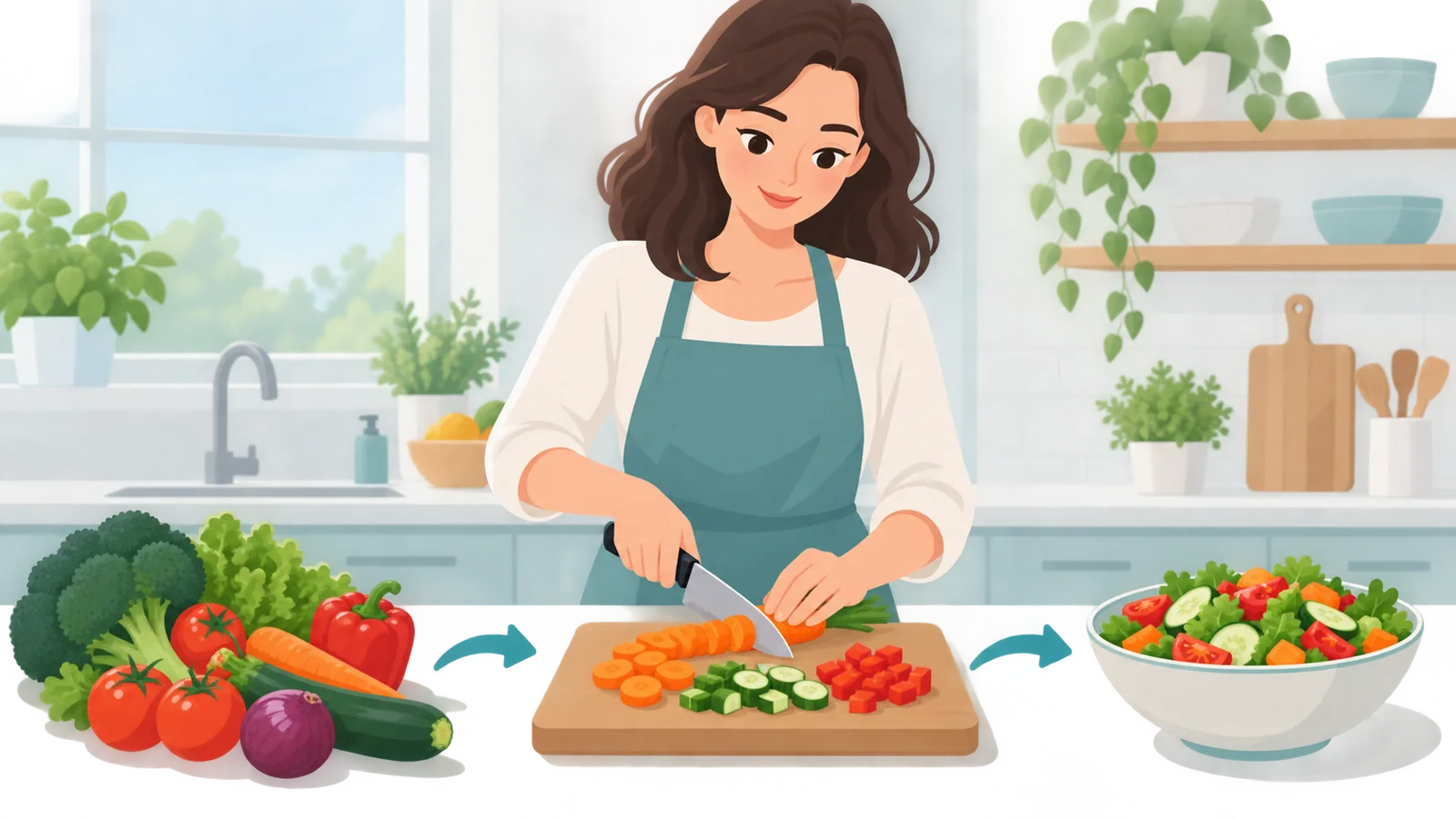 Penyediaan makanan sihat di dapur