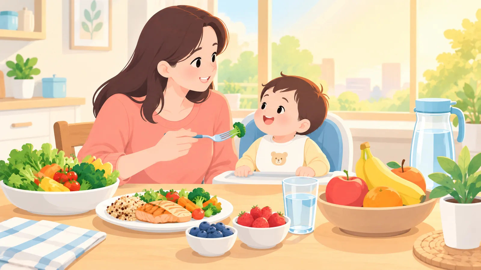 Keseimbangan pemakanan dan penjagaan bayi