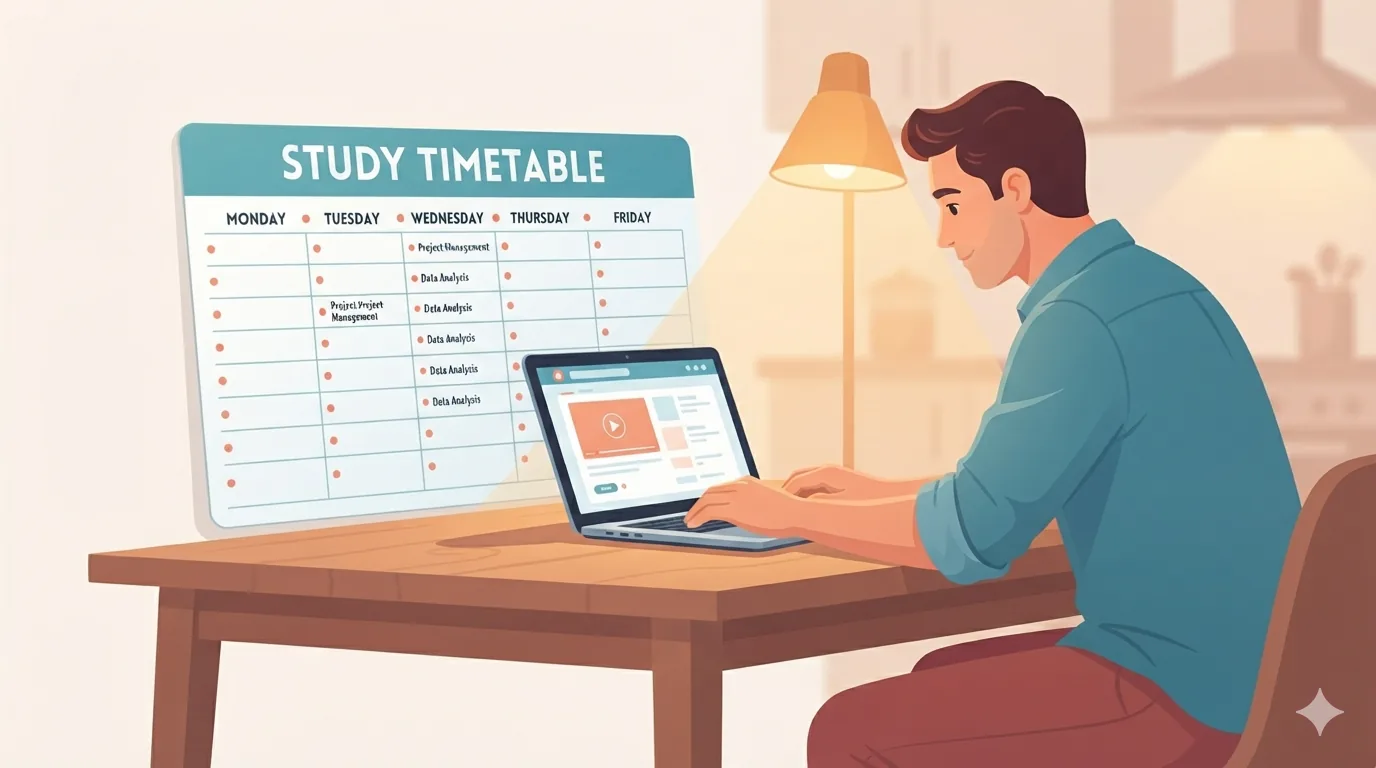 Pekerja belajar pada waktu malam mengikut jadual mingguan