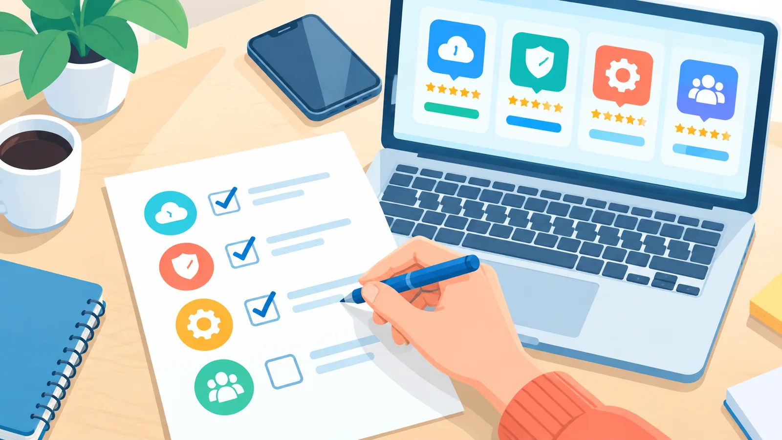Checklist met selectiecriteria voor een aanmeldplatform
