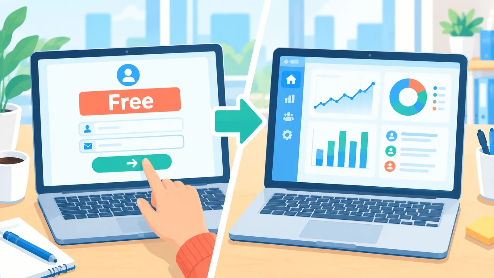 Vergelijking tussen een gratis en een uitgebreid betaald systeem