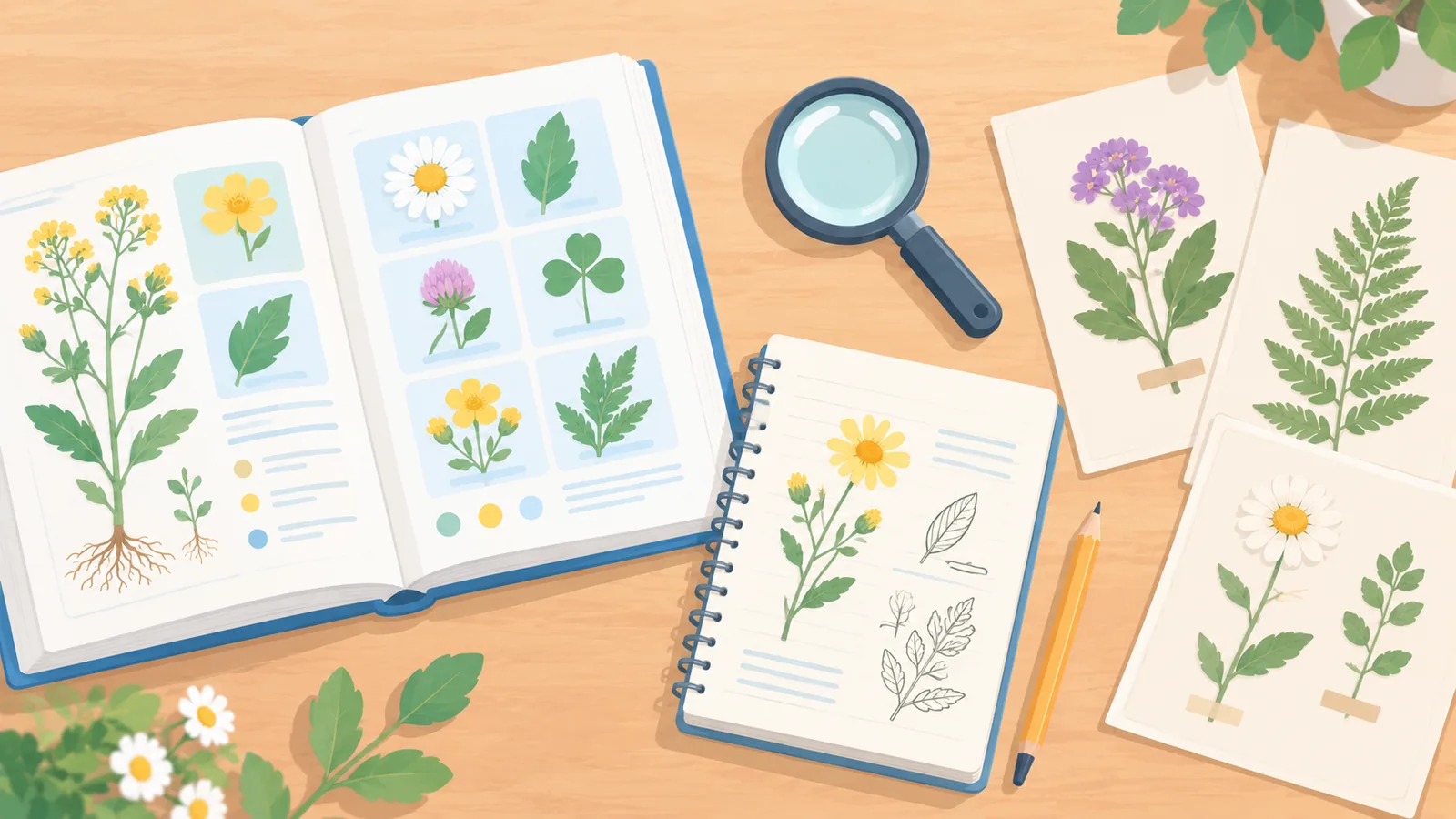 Overzicht van hulpmiddelen voor plantenstudie