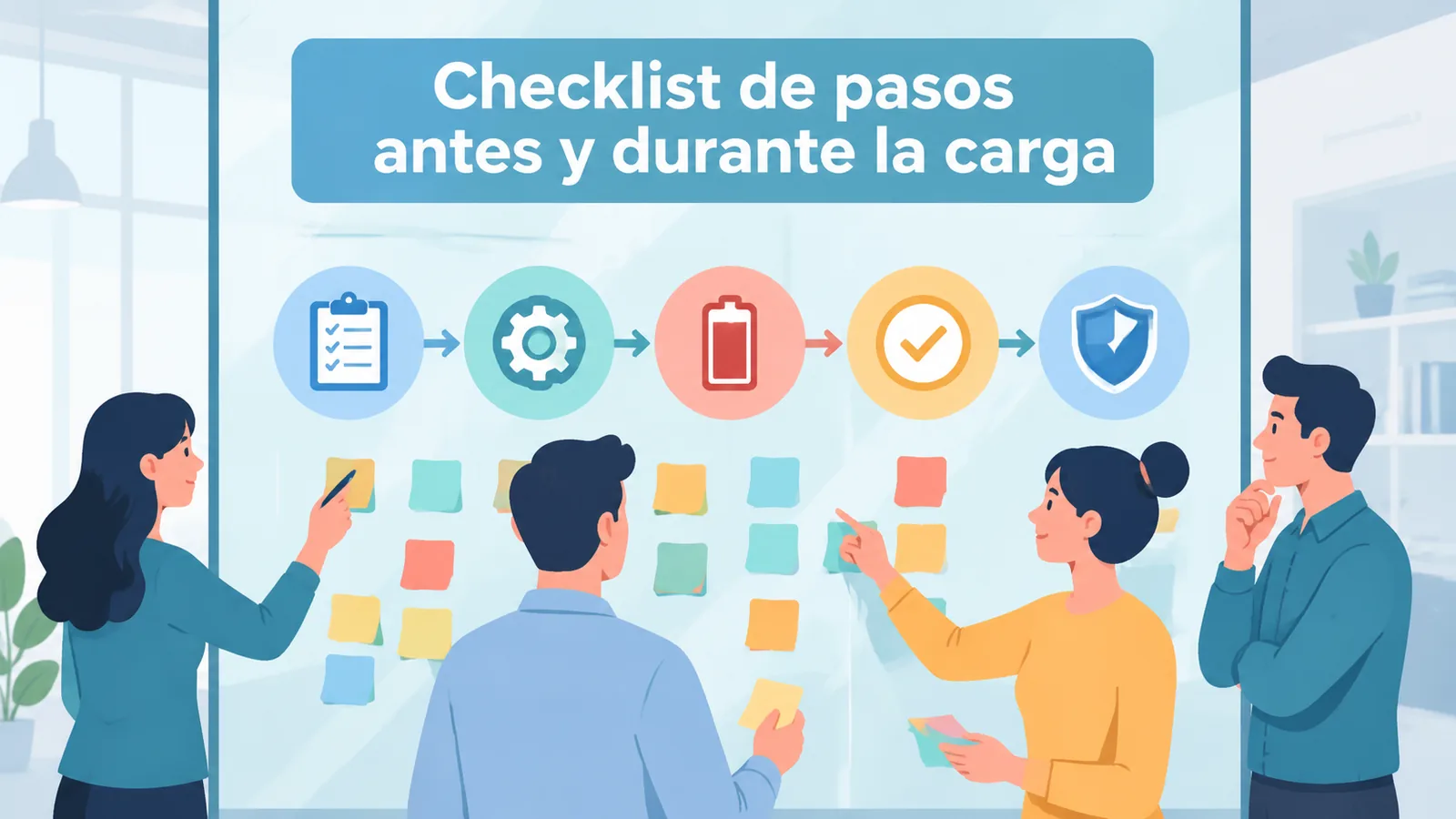 Medewerkers brainstormen over kernprincipes met sticky notes