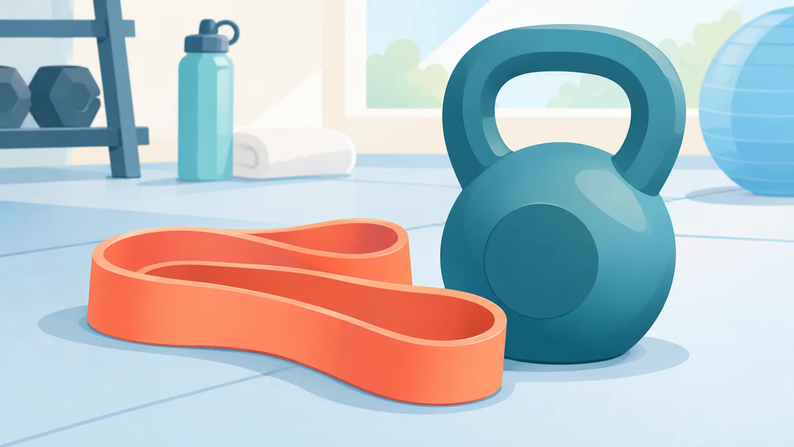 Persoon voert een squat uit als krachttraining