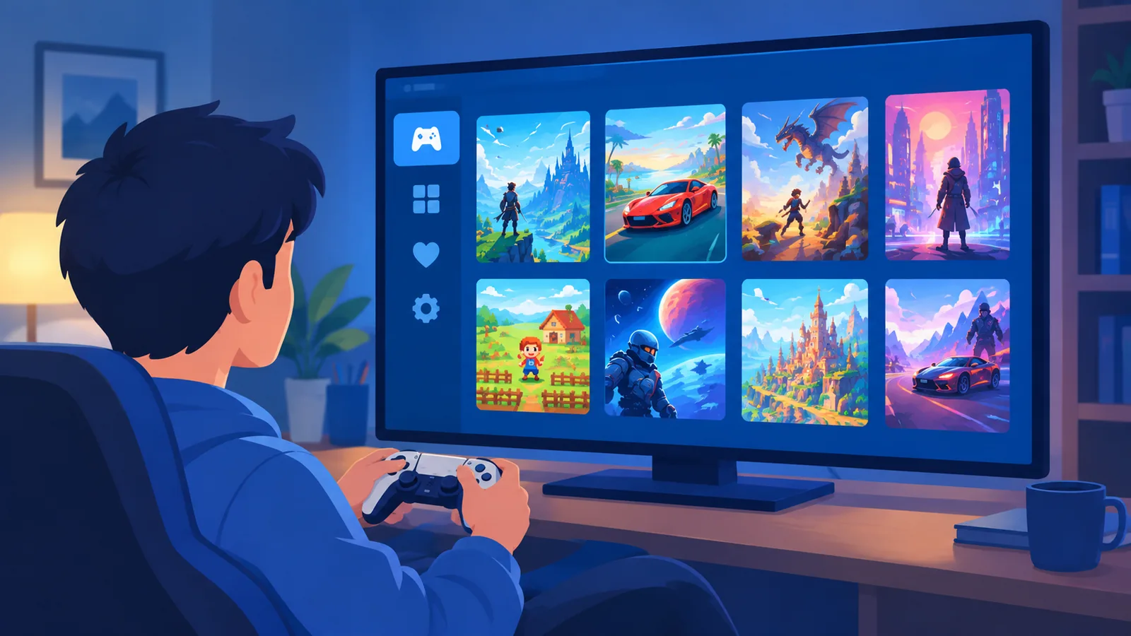 Overzicht van deelbare games in de bibliotheek