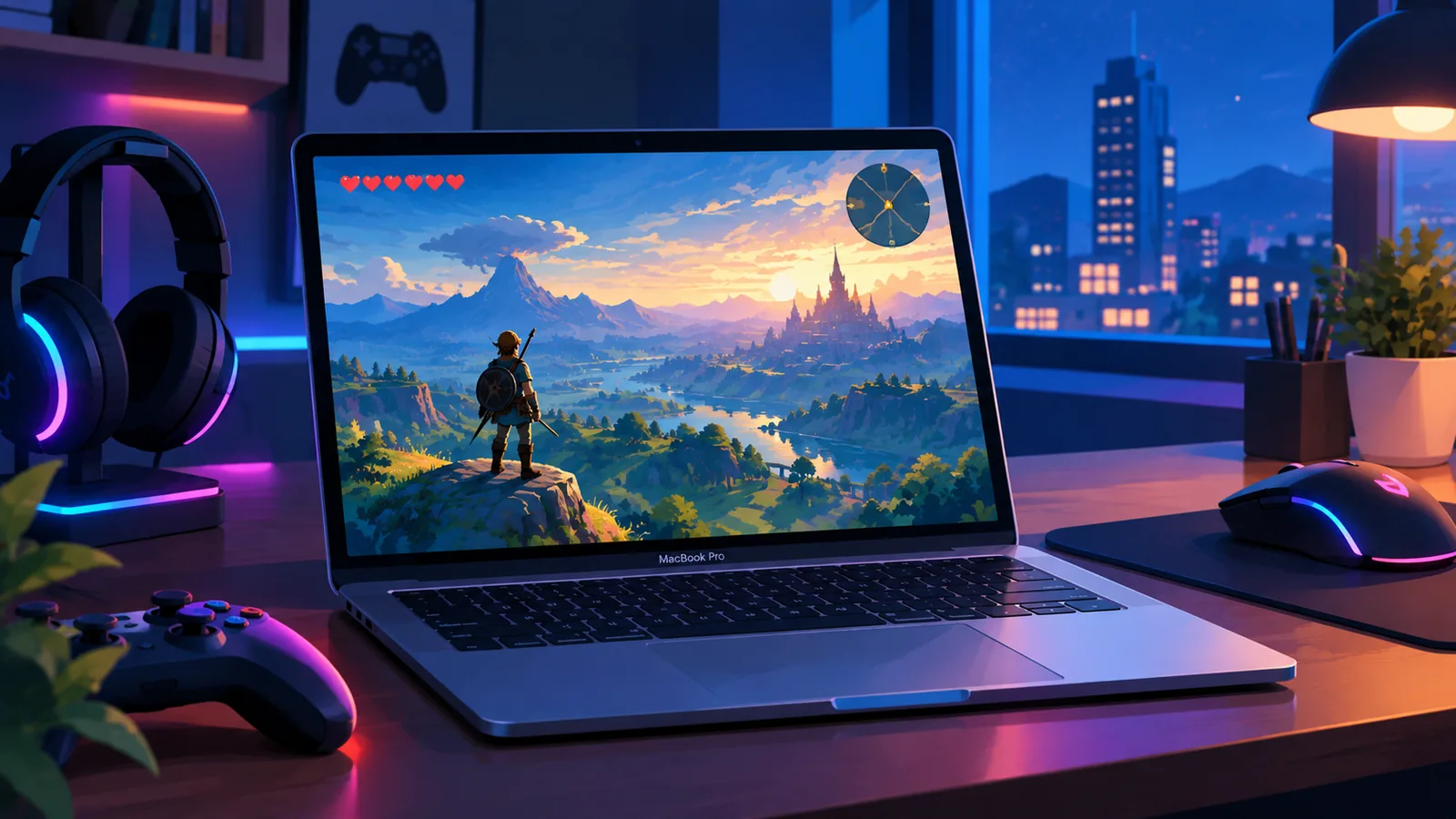 MacBook Pro 'ਤੇ AAA ਗੇਮ ਖੇਡਦੇ ਹੋਏ