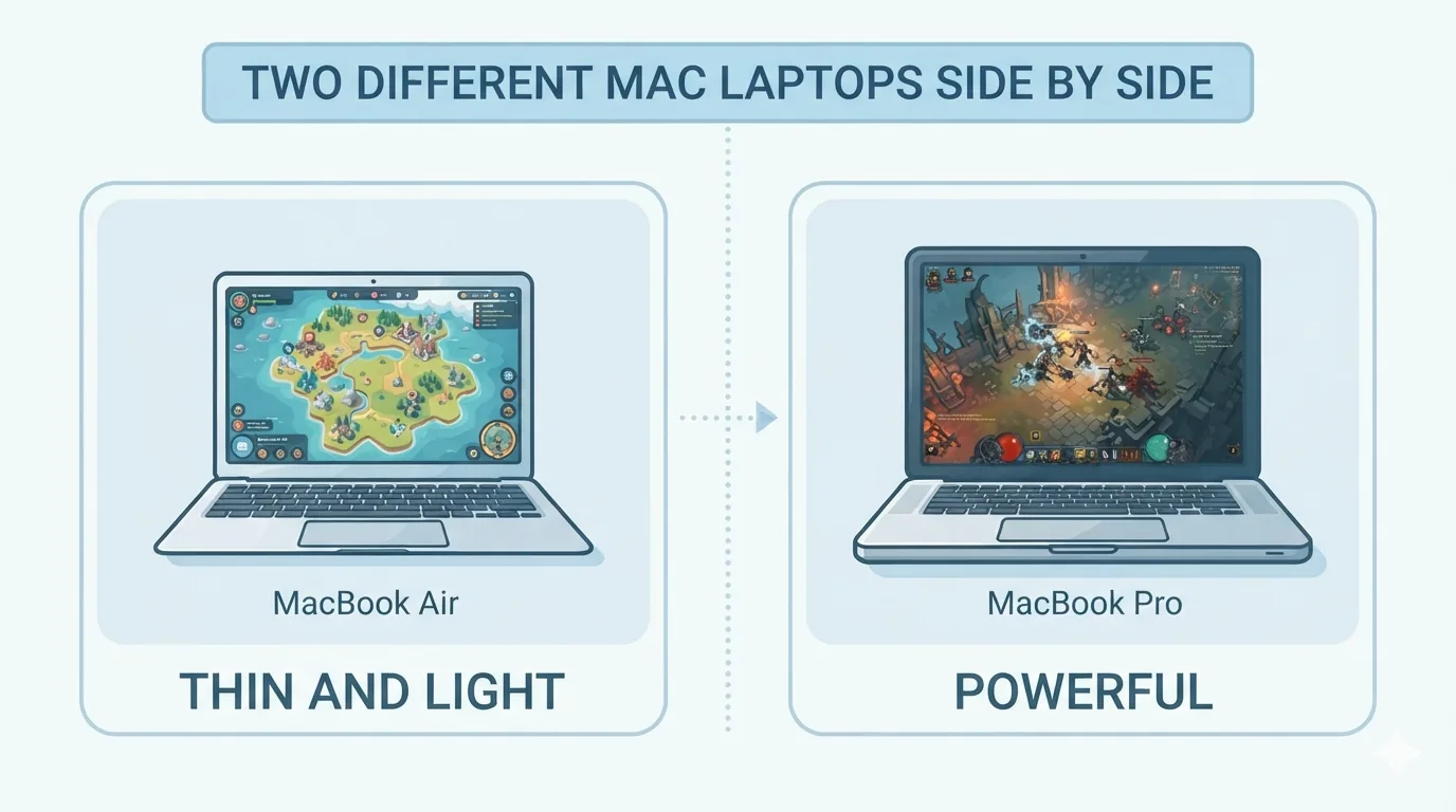 ਵੱਖ-ਵੱਖ Mac ਮਾਡਲਾਂ ਦੀ ਤੁਲਨਾ