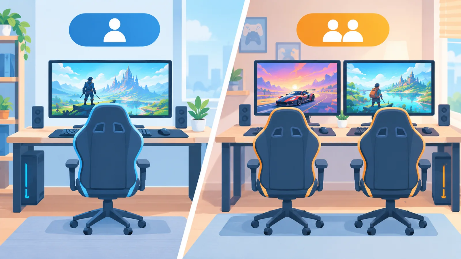 Porównanie udostępniania biblioteki i wspólnego konta Steam