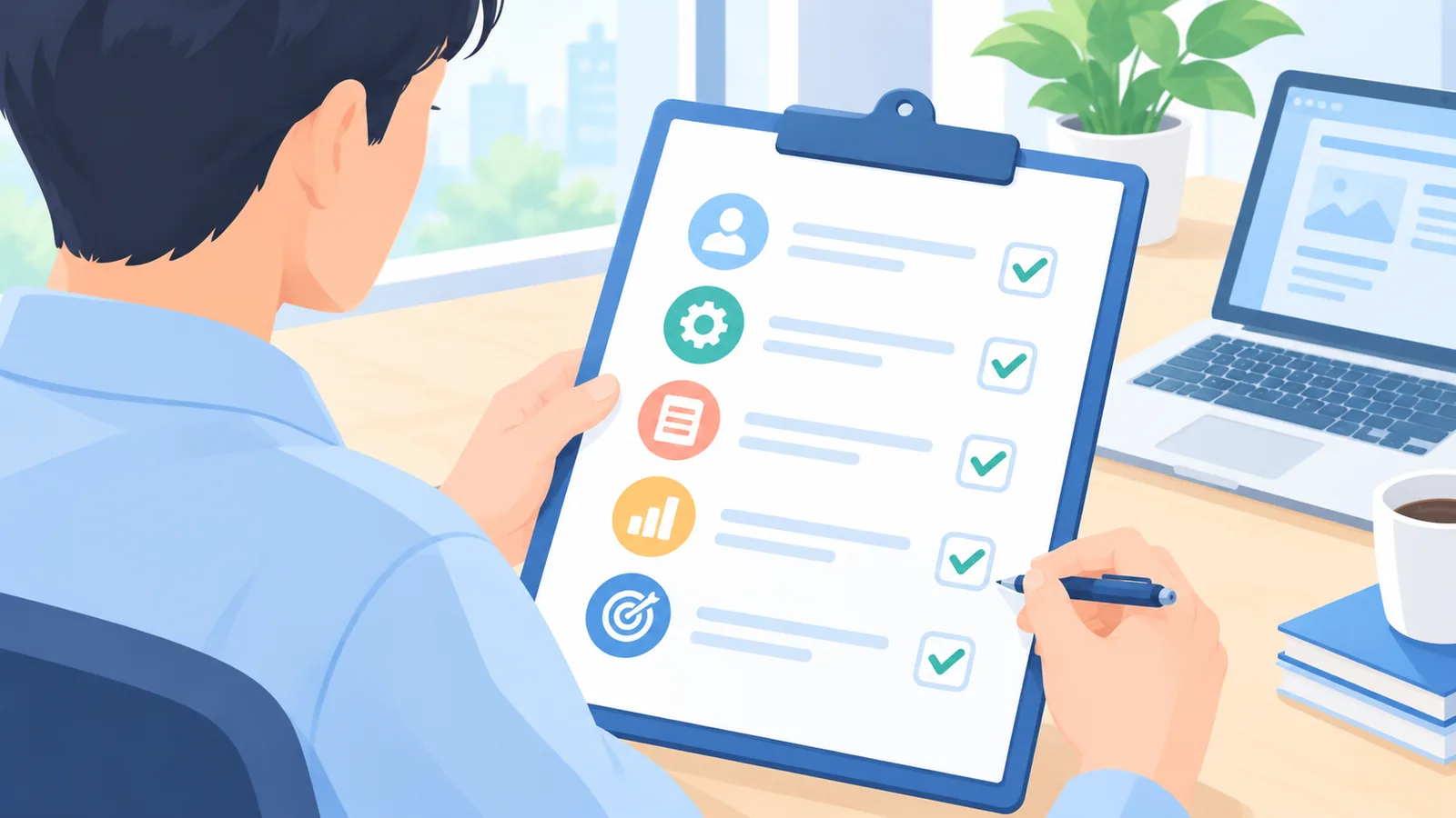 Checklist de qualificação para transição de carreira