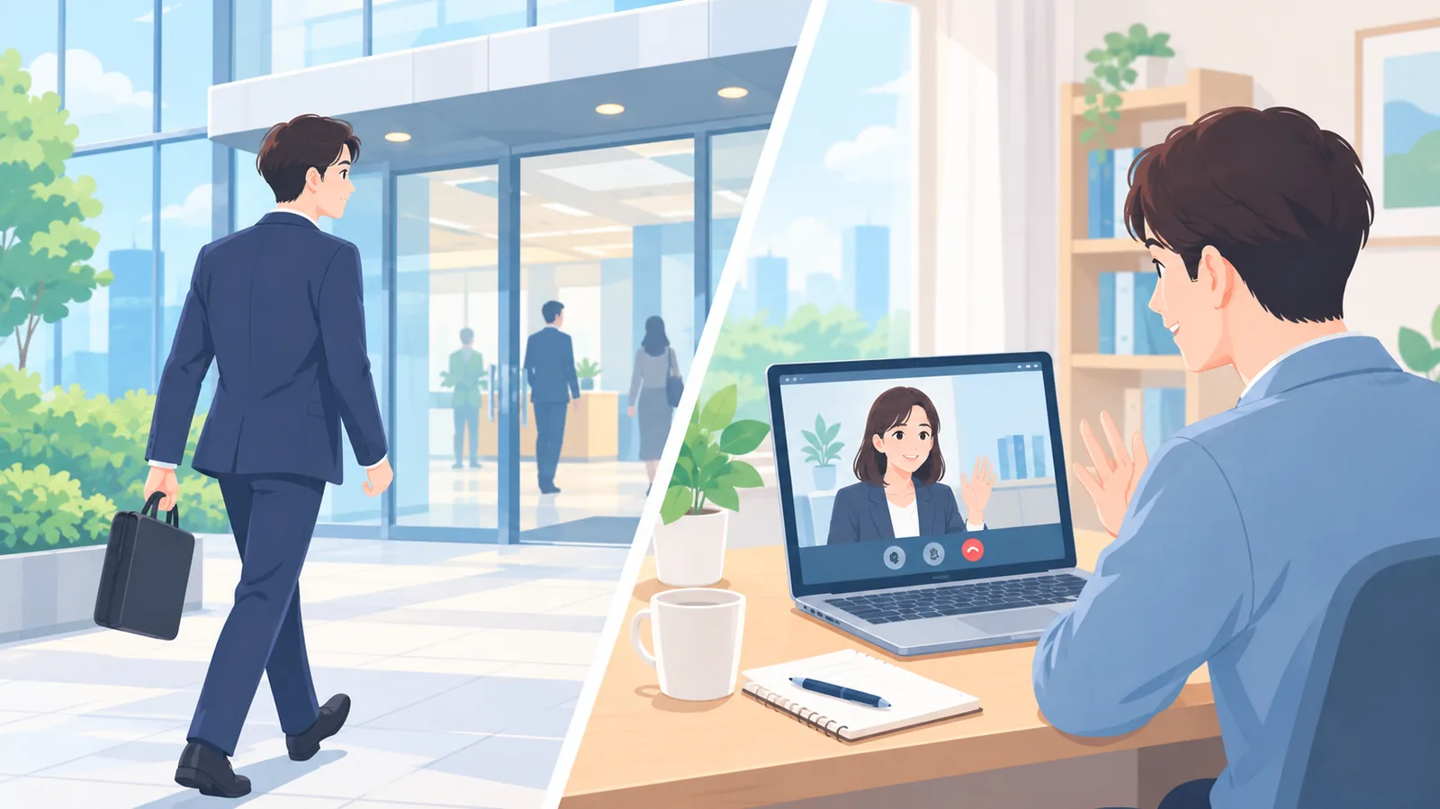 Comparação entre entrevista presencial e virtual