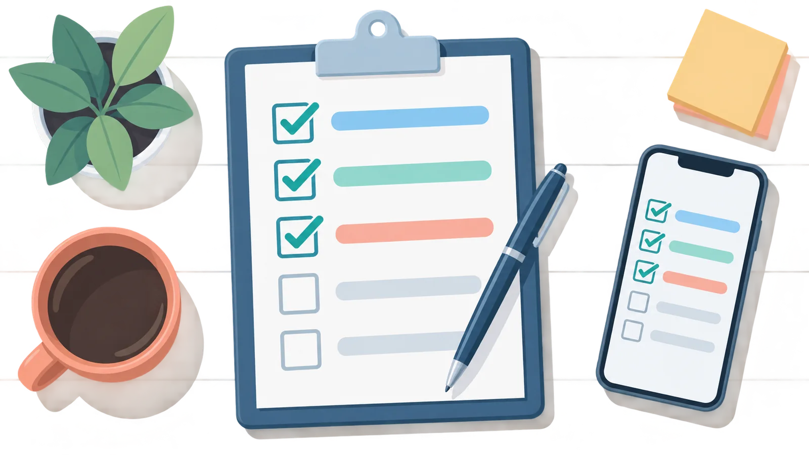 Checklist final antes de enviar uma nota
