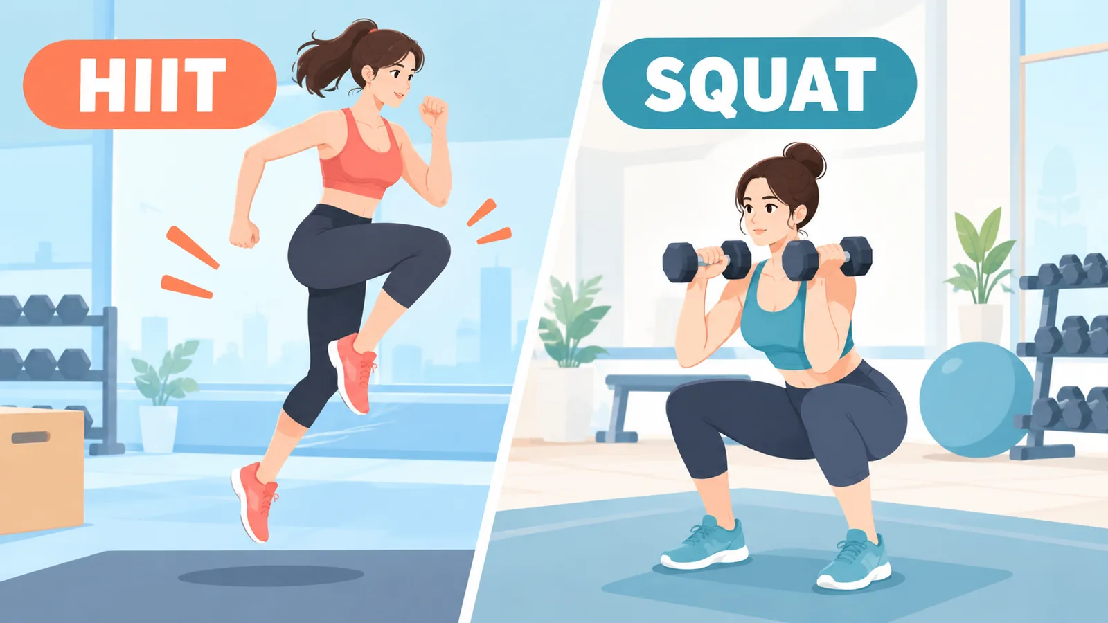 Comparação entre treino HIIT e treino de força