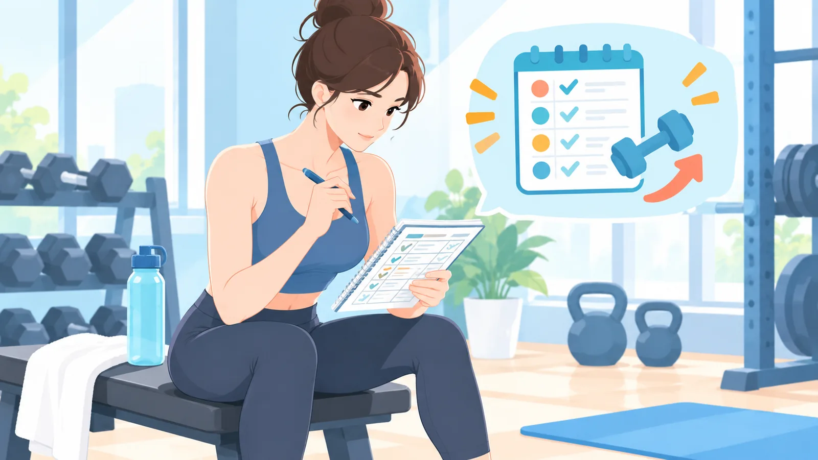 Espaço simples de treino montado em casa