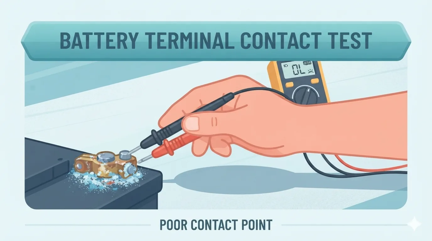 Contact slab al sondelor cu borna bateriei, o greșeală frecventă