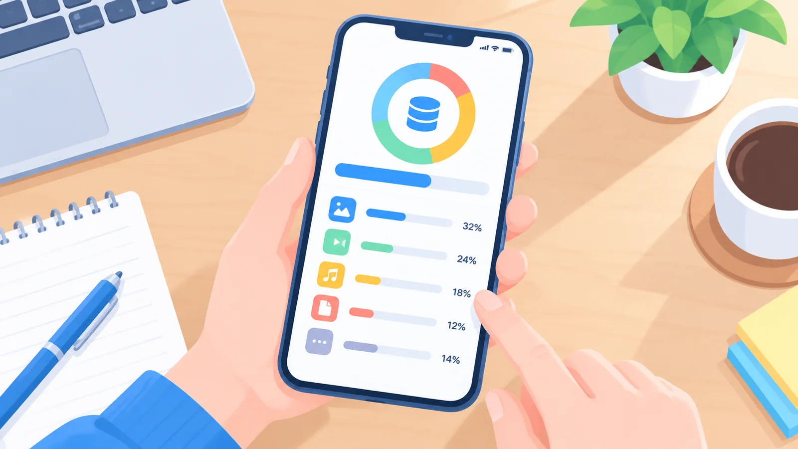 Verificarea spațiului de stocare iCloud
