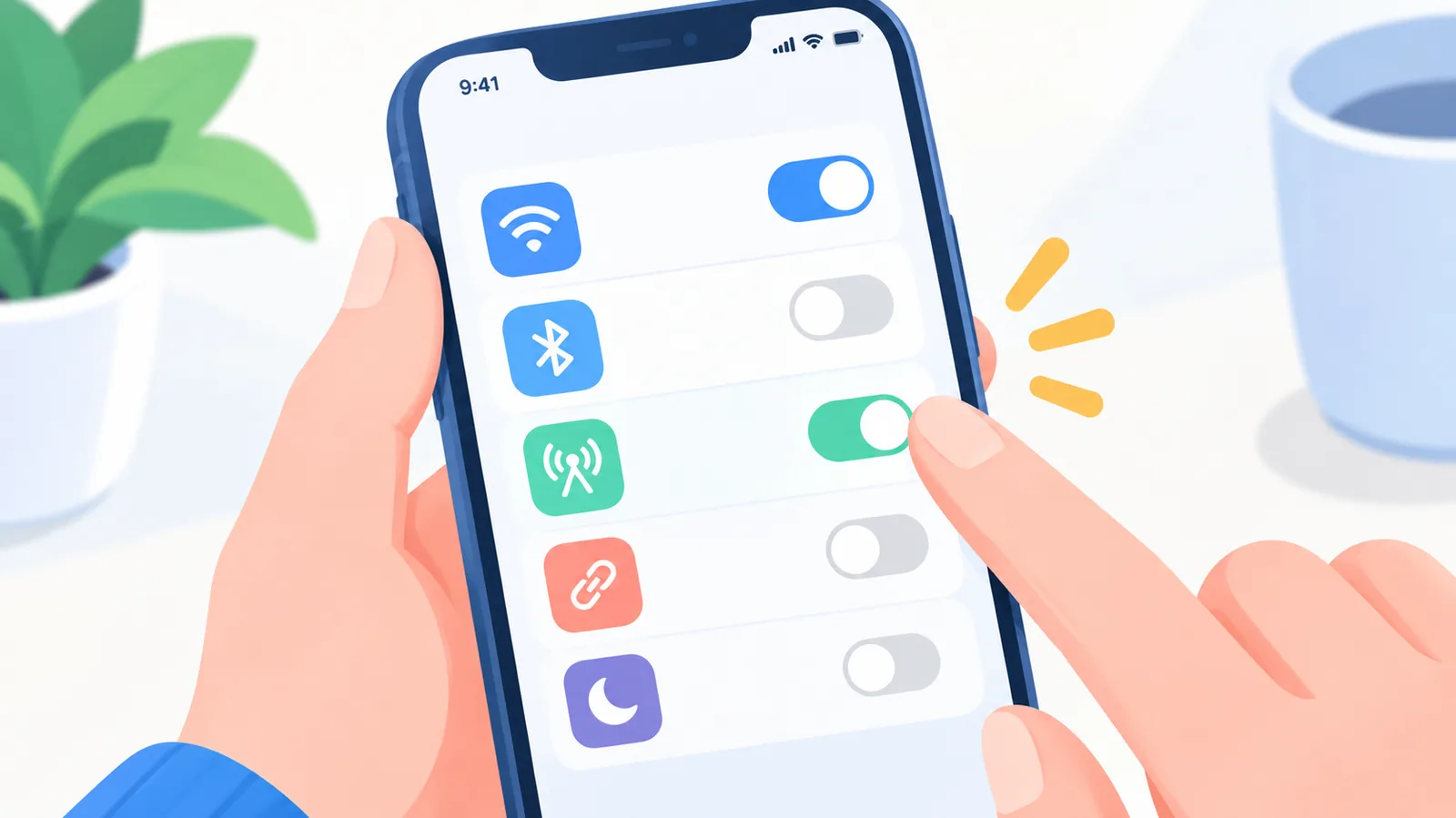 Repornirea sincronizării pe iPhone