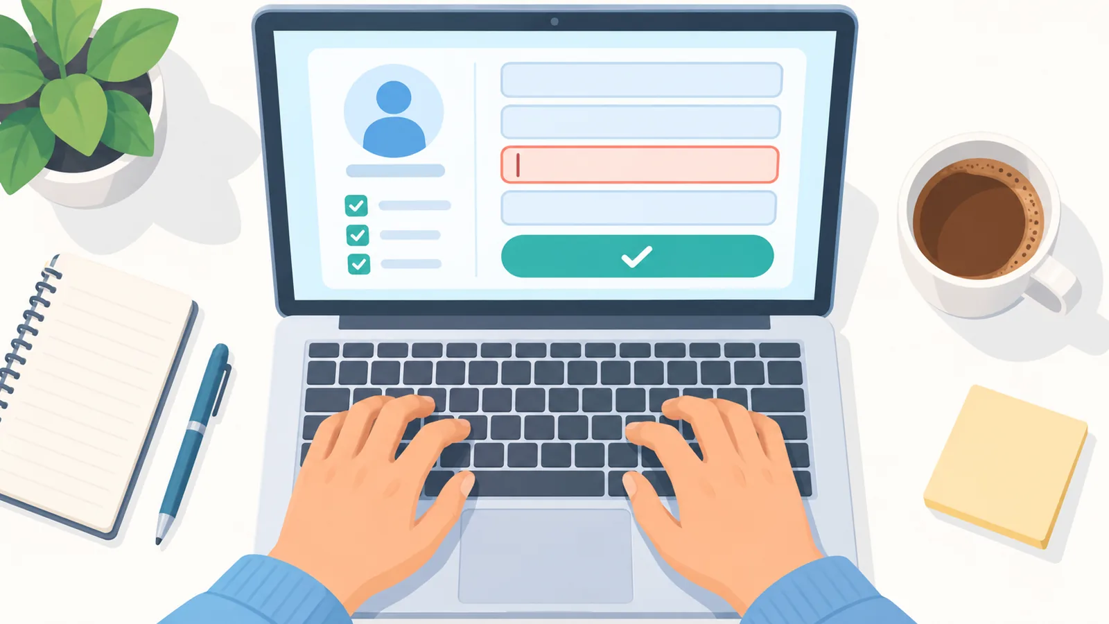 Completarea formularului de înscriere ca evaluator