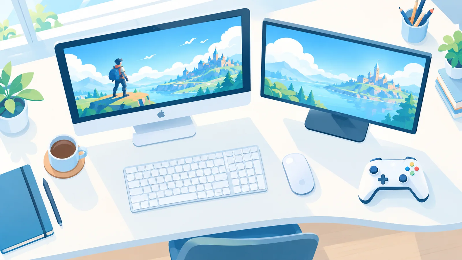 Configurație Mac pentru jocuri cu monitor extern