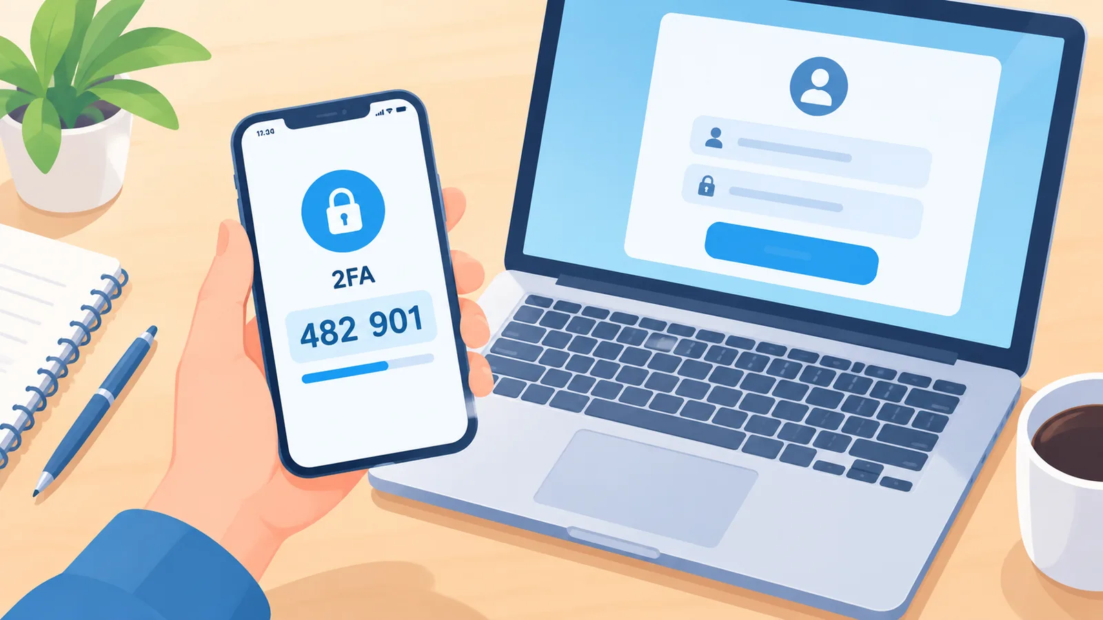 Telefon cu cod de autentificare Steam Guard
