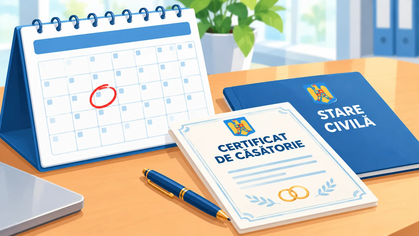 Calendar cu termen legal de depunere a actelor