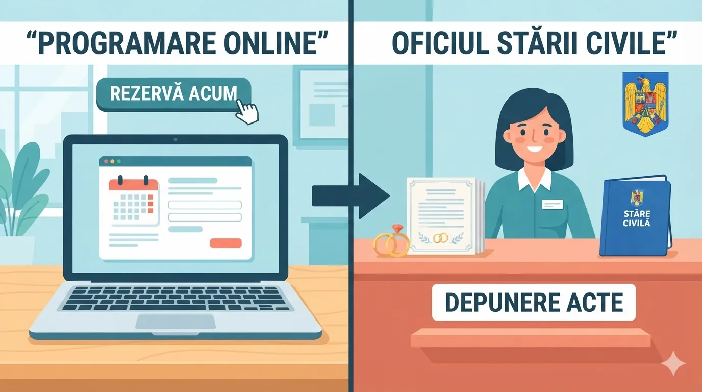 Comparație între programare online și ghișeu fizic
