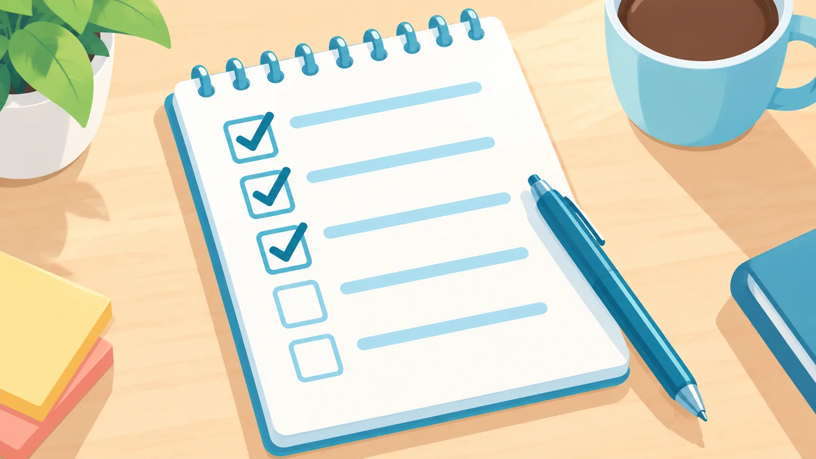 Checklist zilnic pentru menținerea obiceiurilor sănătoase