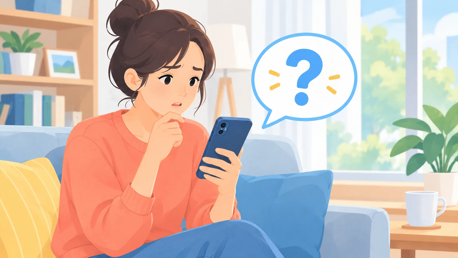 Человек читает ответы на частые вопросы о платформах