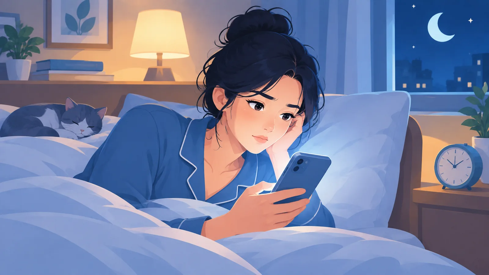 Gece telefonla soru araştıran kişi