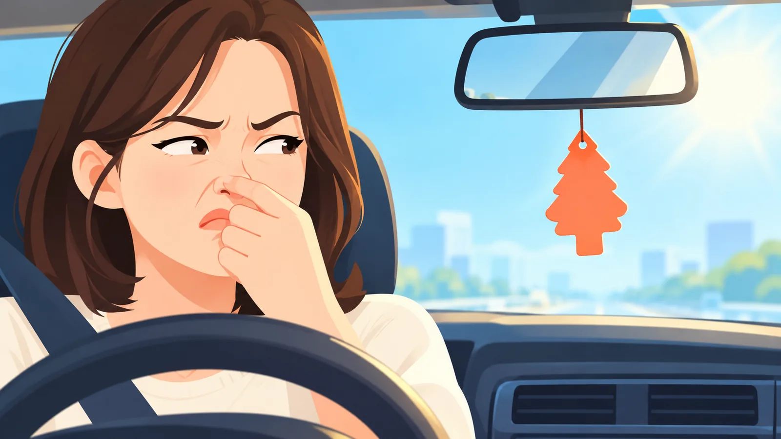 Mùi khó chịu trong xe hơi kín gió