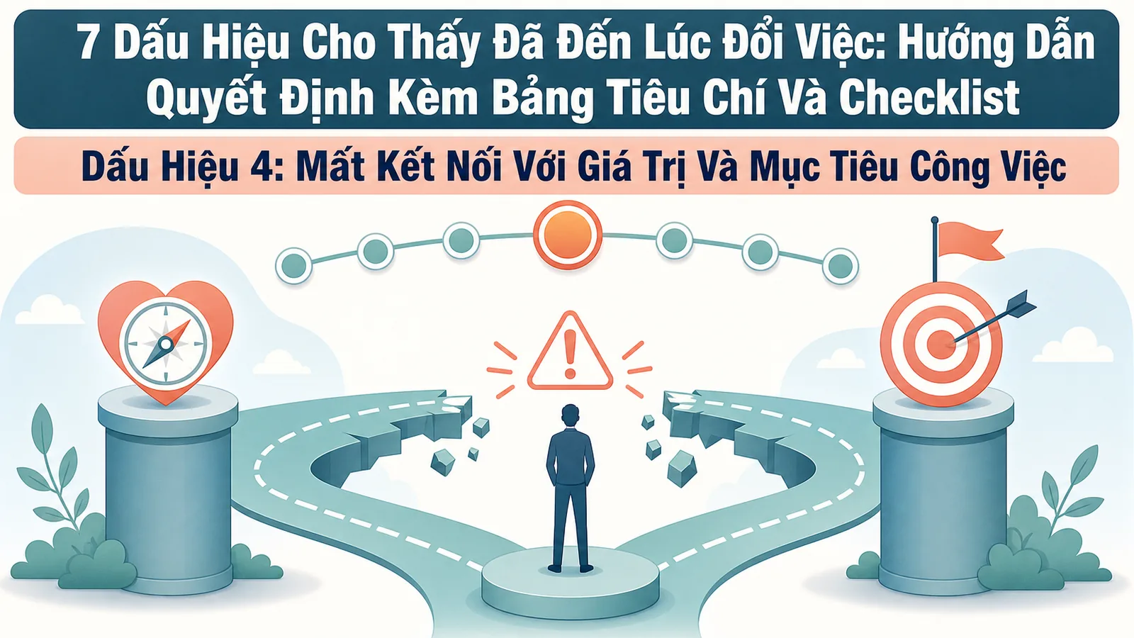 Dấu hiệu 4: Không còn gắn kết với giá trị công ty