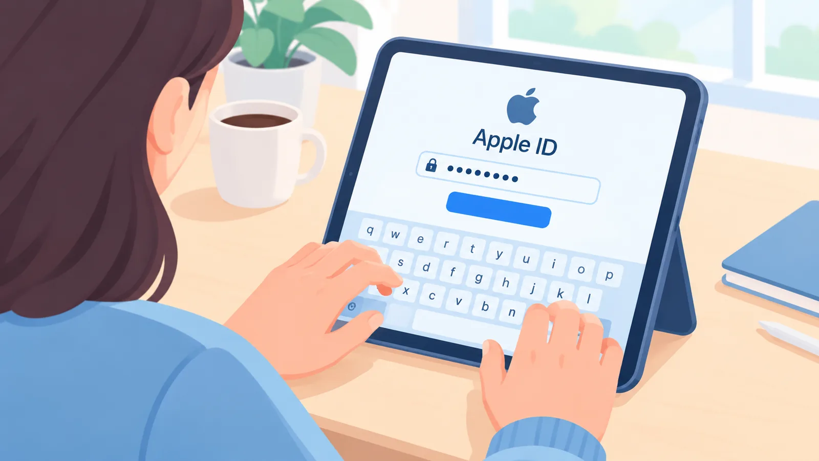 Đăng nhập lại tài khoản Apple ID trên máy tính bảng