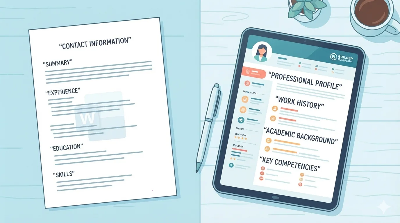 So sánh CV viết tay bằng Word và CV tạo từ công cụ trực tuyến