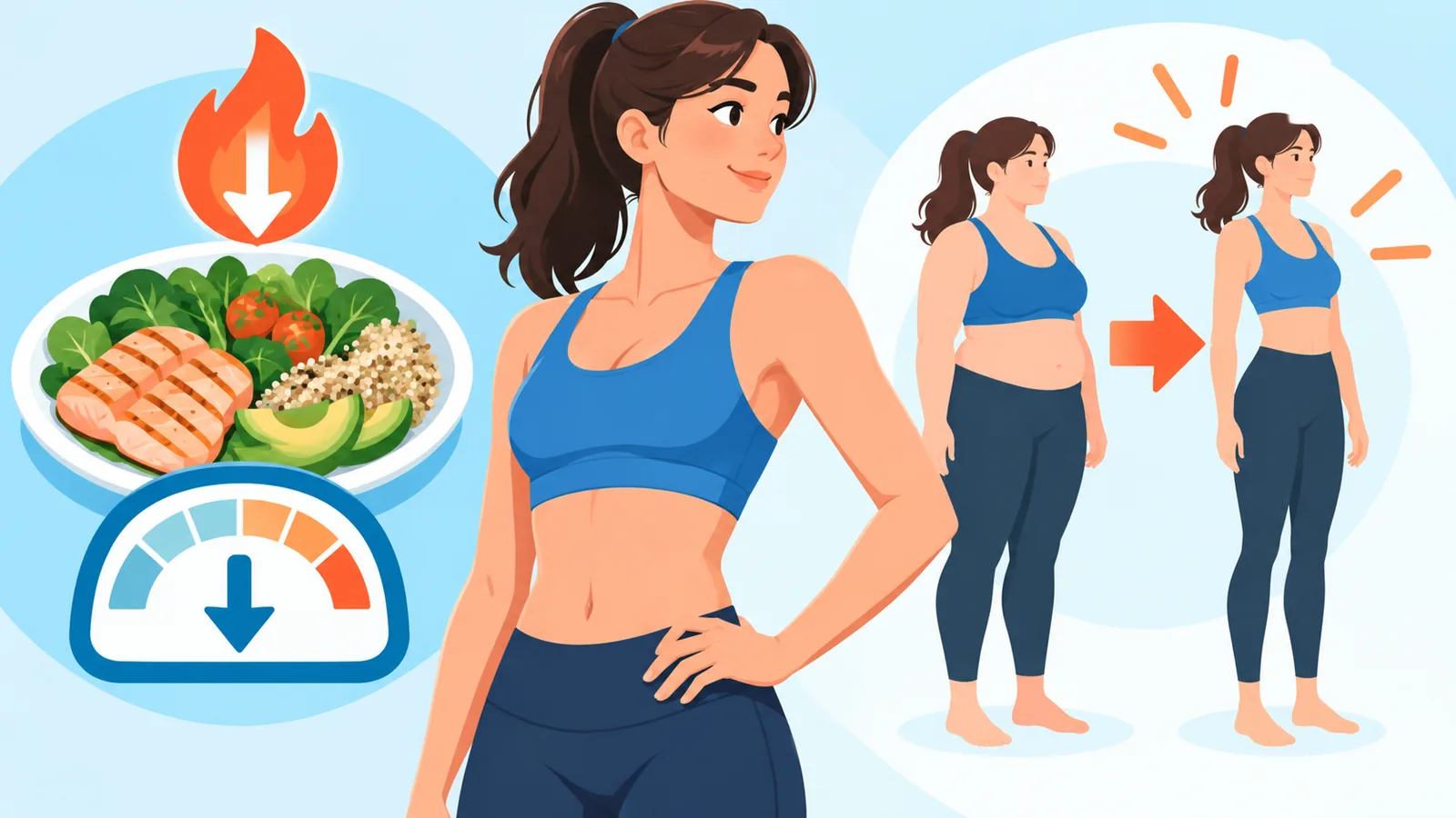 Minh họa cơ chế đốt mỡ toàn thân khi vận động