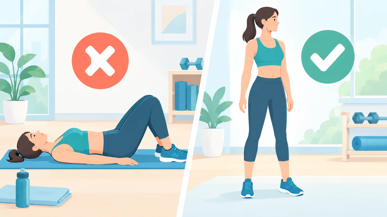 Cảm nhận cơ sàn chậu khi đứng yên