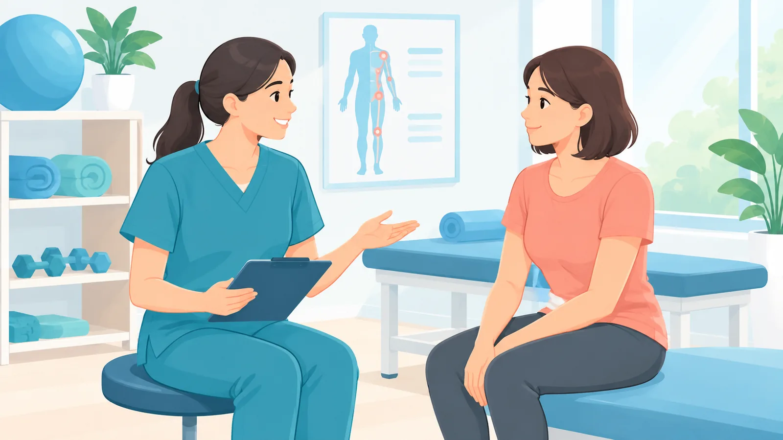Minh họa các bước siết giữ thả cơ sàn chậu