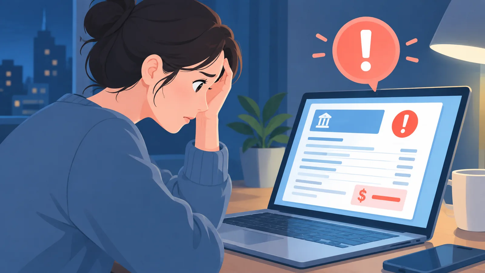 Rủi ro lãi suất khi không thanh toán đúng hạn