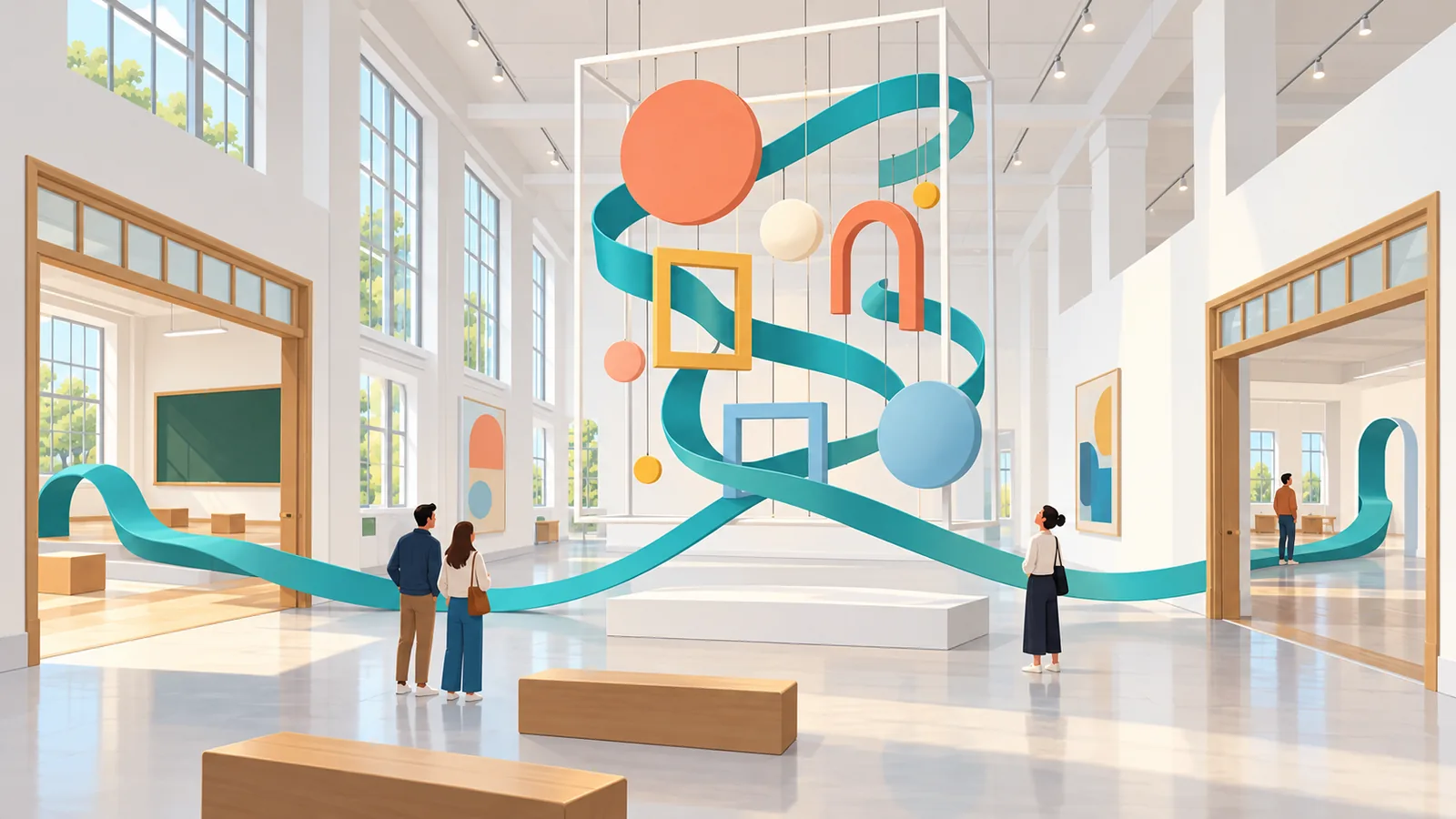 عمل فني معاصر داخل MoMA PS1