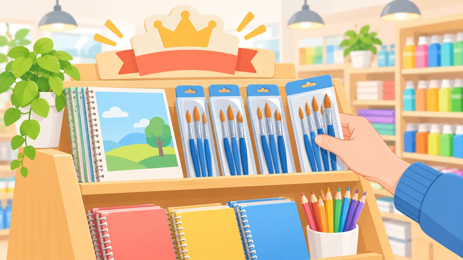 خمس سكاكين هوايات مصطفة على مكتب خشبي للمقارنة