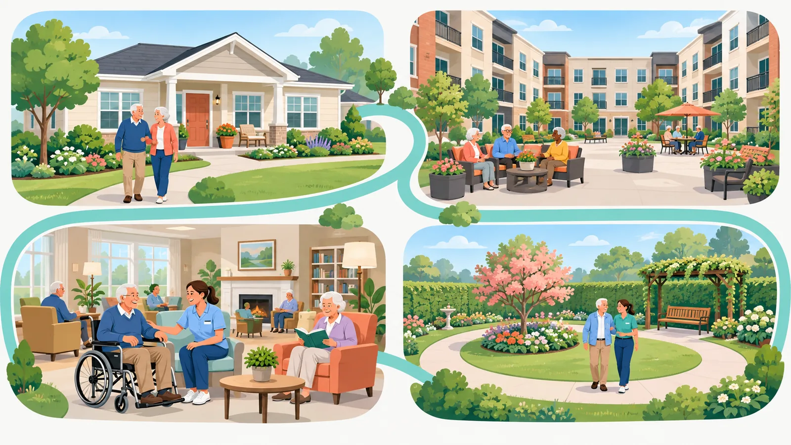 অবসরকালীন কমিউনিটির চার ধরনের পরিবেশ