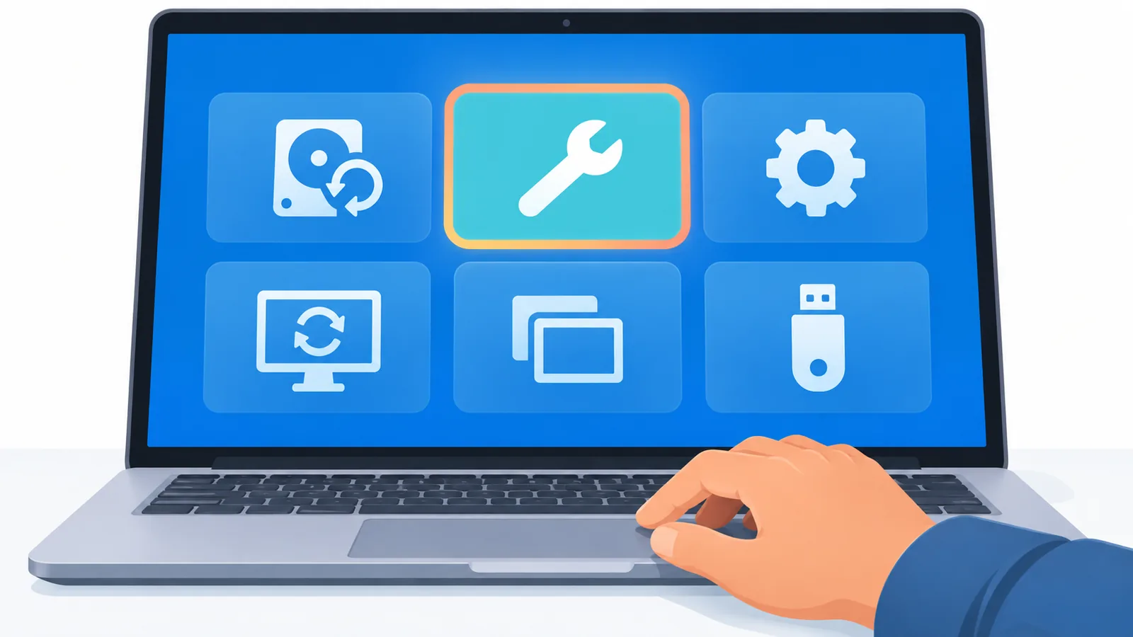 Advanced options মেনুতে Startup Repair বিকল্প নির্বাচিত