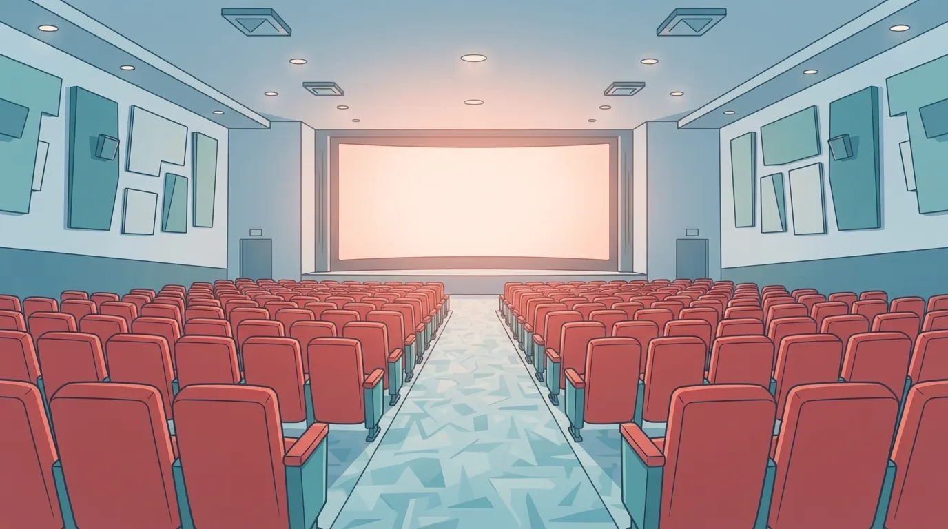 放映机房内接入数字影片存储设备的场景