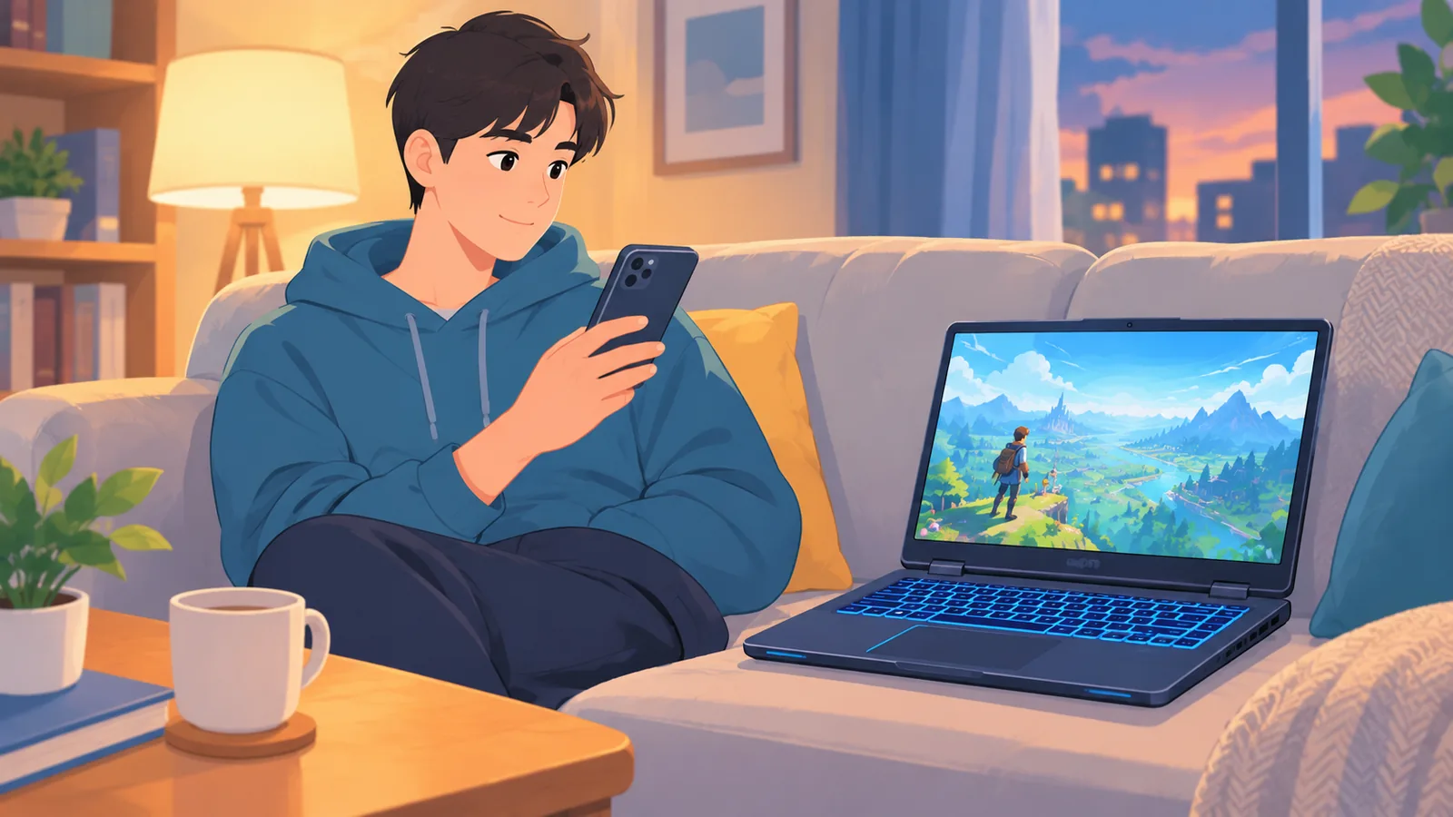 一台拆开后盖的笔记本与另一台并排对比