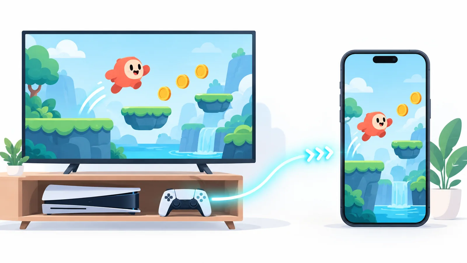 云游戏与 Remote Play 的运行位置对比