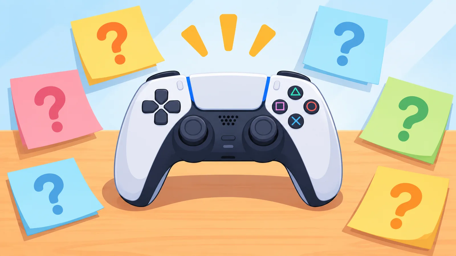 Fragezeichen und Controller