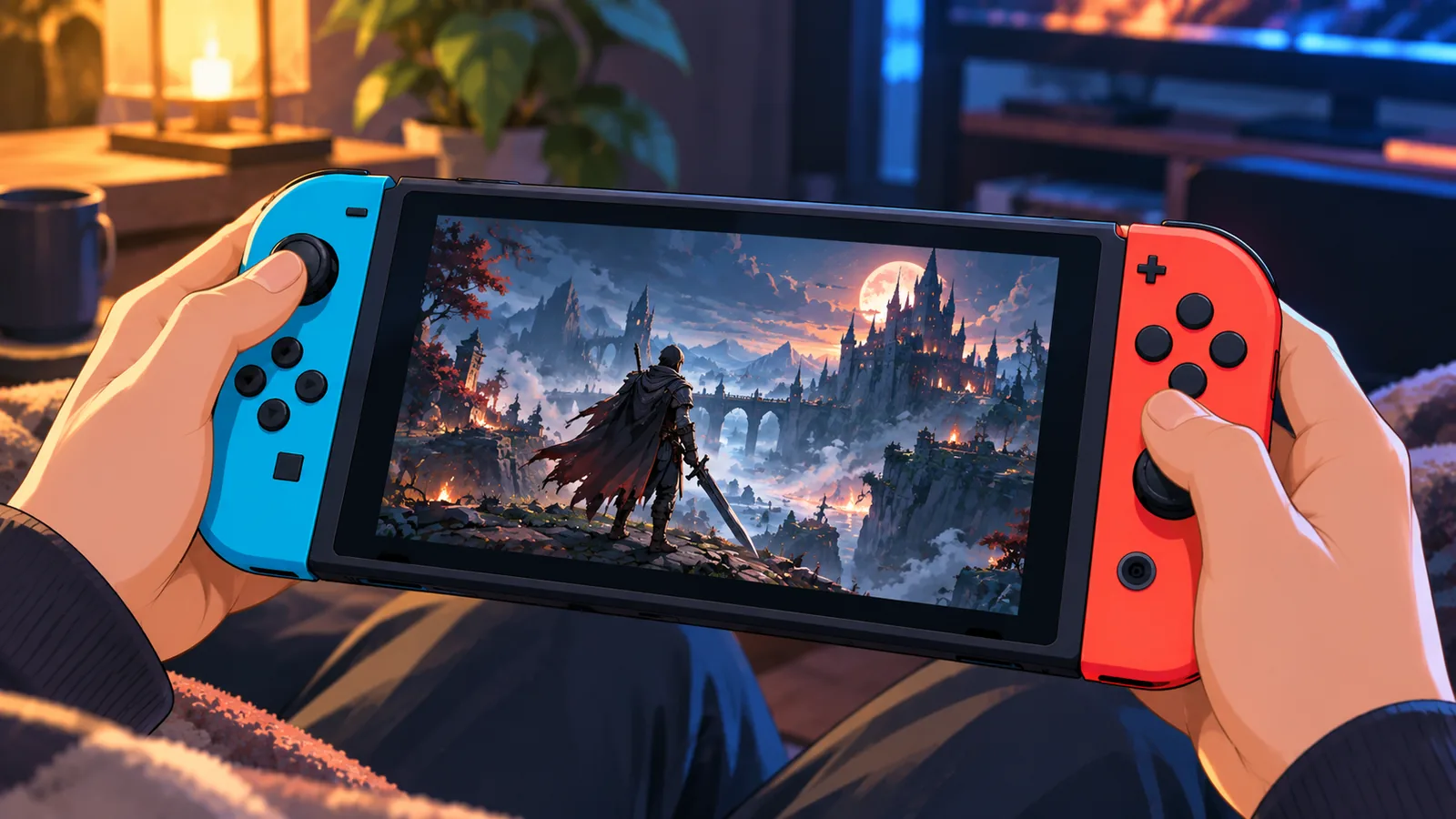 Steam Deck zeigt ein Fantasy-Actionspiel mit aufwendiger Grafik