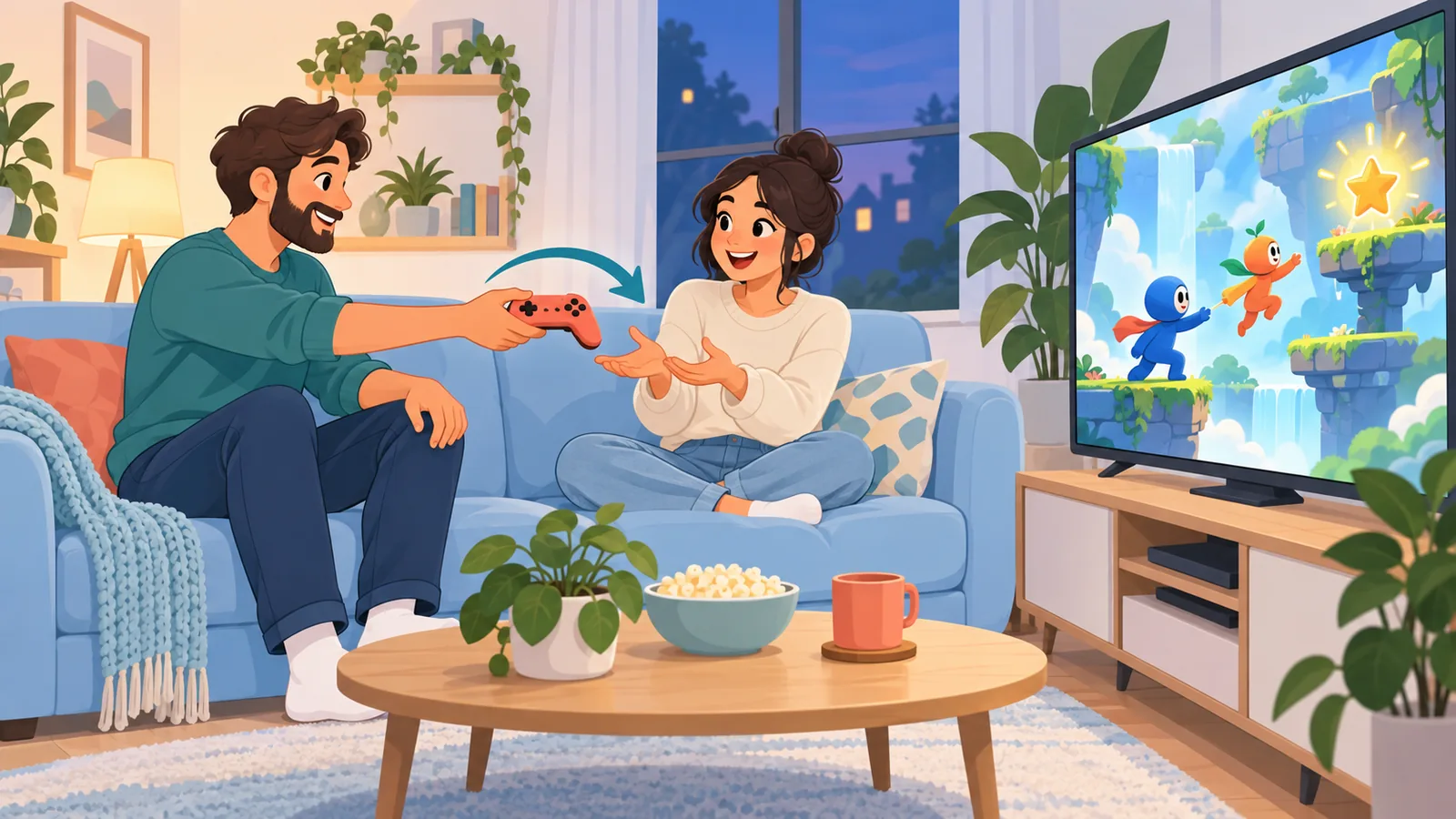 Share-Play-Sitzung: Controller wird an den Besucher weitergegeben