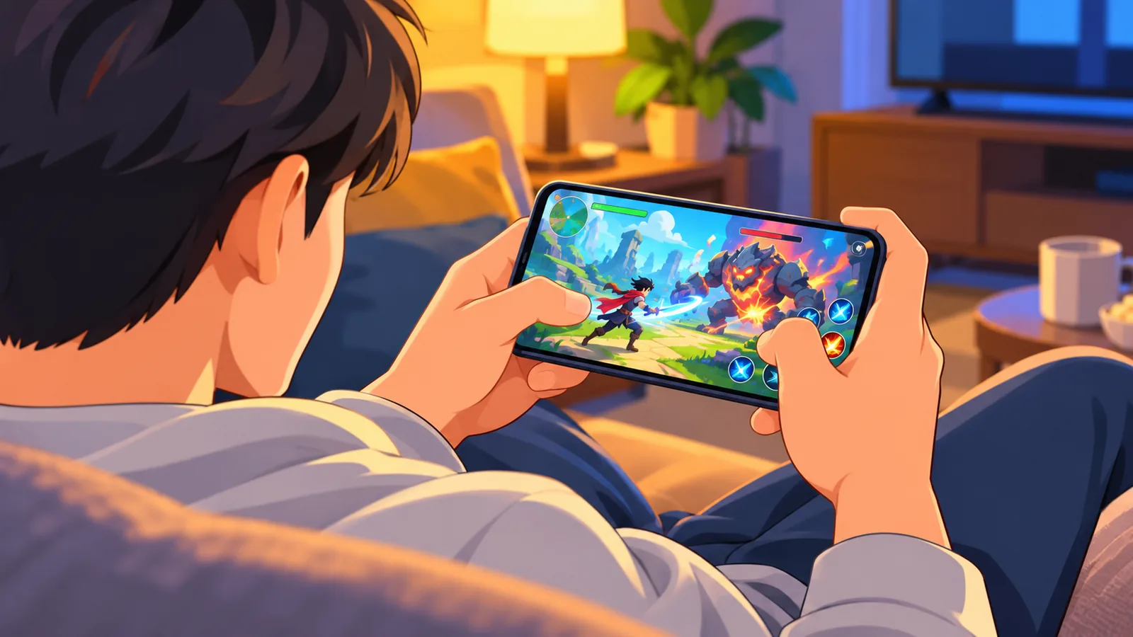 Ein iPhone zeigt ein gestreamtes Xbox-Spiel