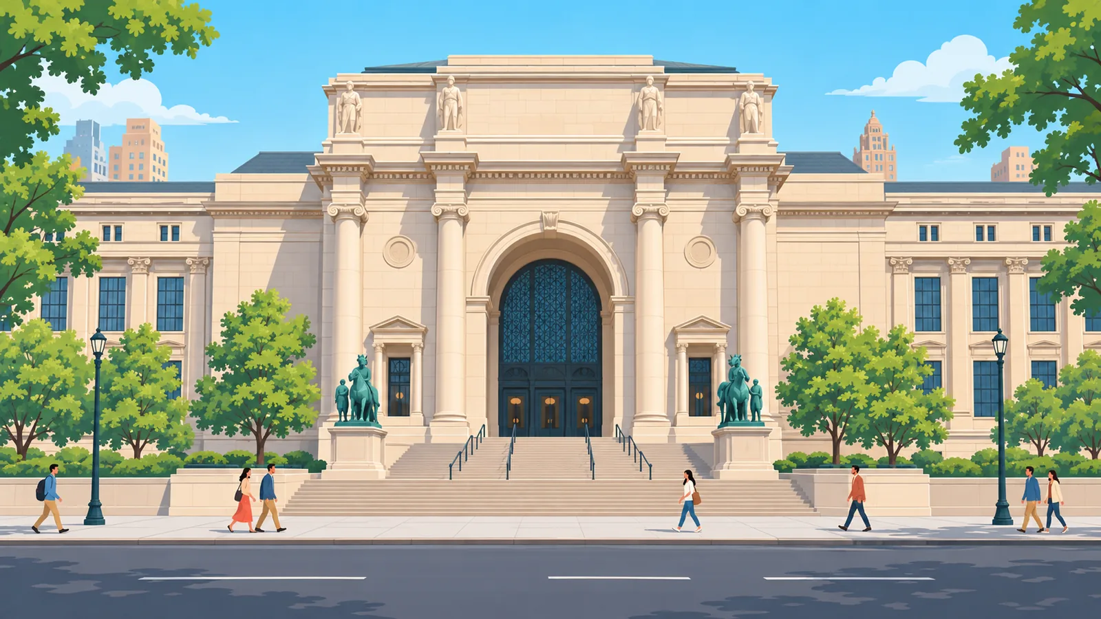 Gebäude der New-York Historical Society an der Central Park West